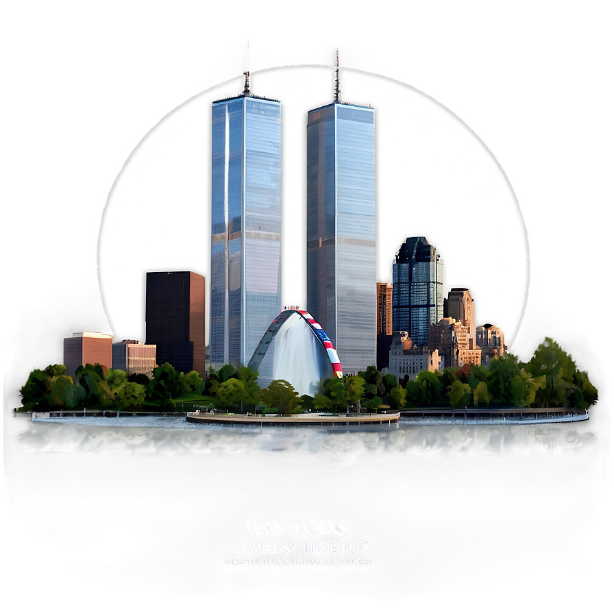 Twin Towers Memorial Png Aos41 PNG