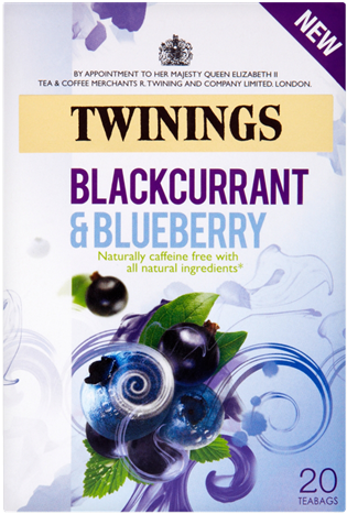 Twinings Blackcurrant Blueberry Tea Box PNG