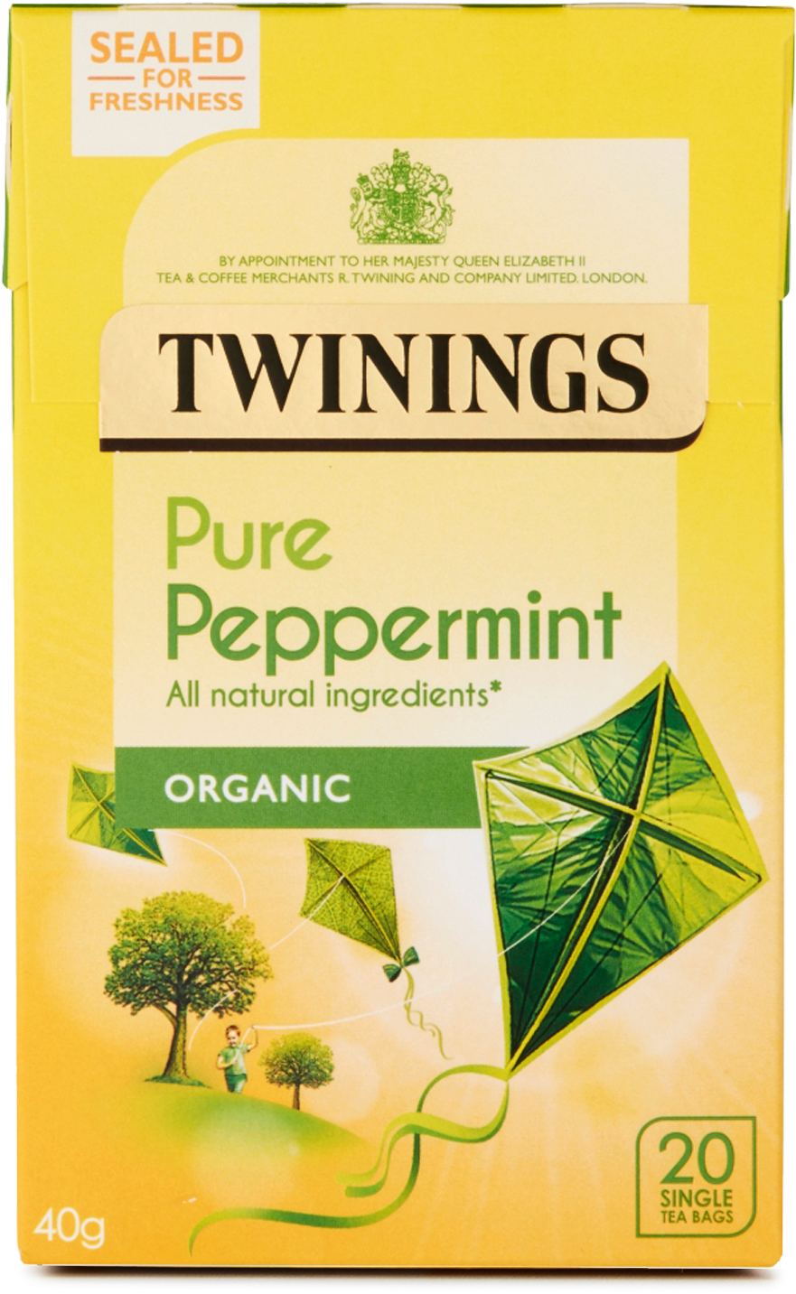 Twinings Pure Peppermint Tea Box PNG