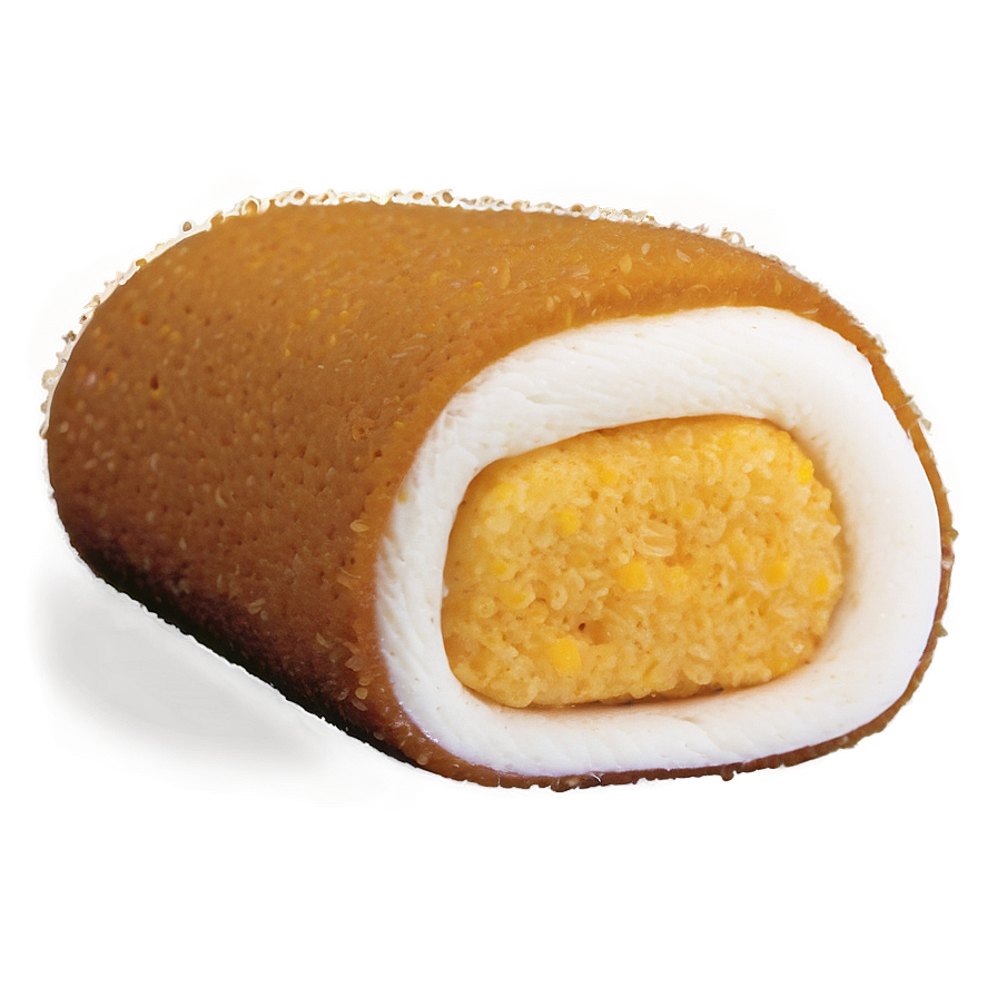 Twinkie Cake Snack Cross Section PNG