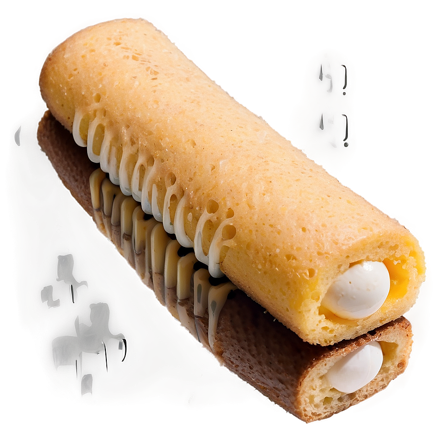 Twinkie Cream Filled Sponge Cake PNG