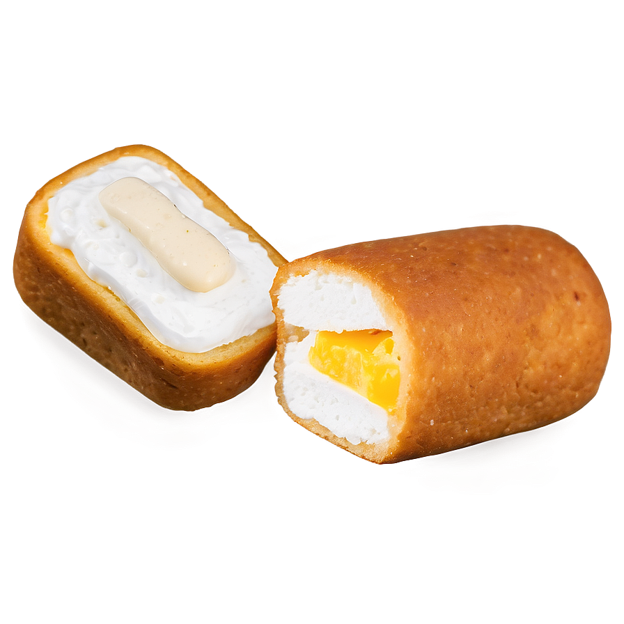 Twinkie Snack Cake Cut Open PNG