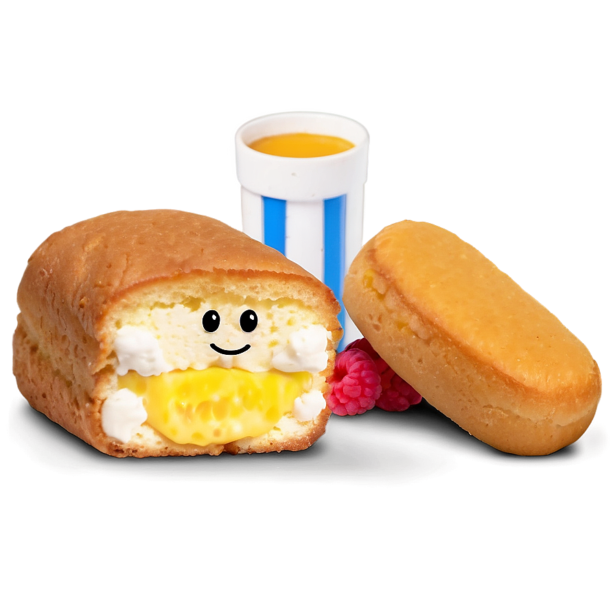 Twinkie Snack Character Cartoon PNG