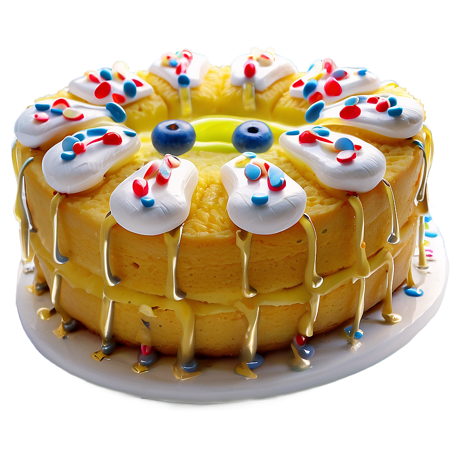 Twinkie Themed Cake Celebration PNG