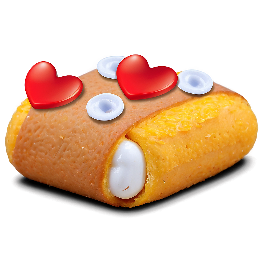 Twinkie With Heartsand Eyes PNG