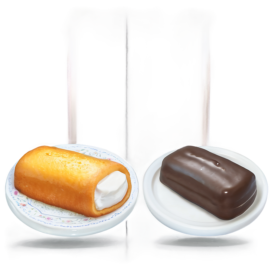 Twinkieand Ding Dong Snack Cakes PNG