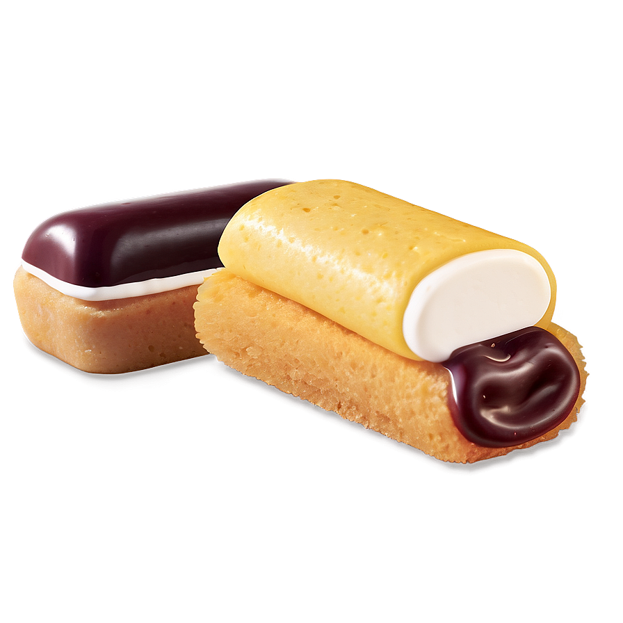 Twinkieand Eclair Snack Cakes PNG