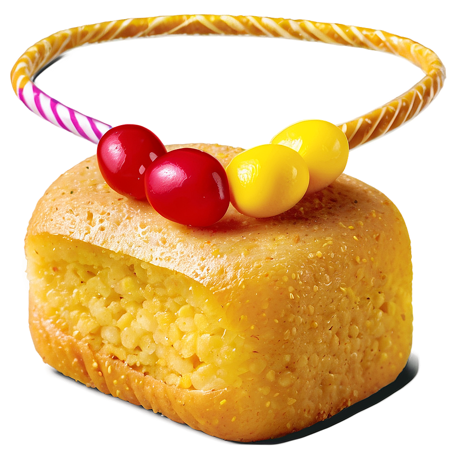 Twinkiewith Candy Garnish PNG