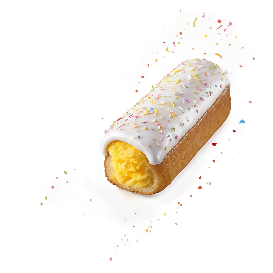 Twinkiewith Cream Fillingand Sprinkles PNG