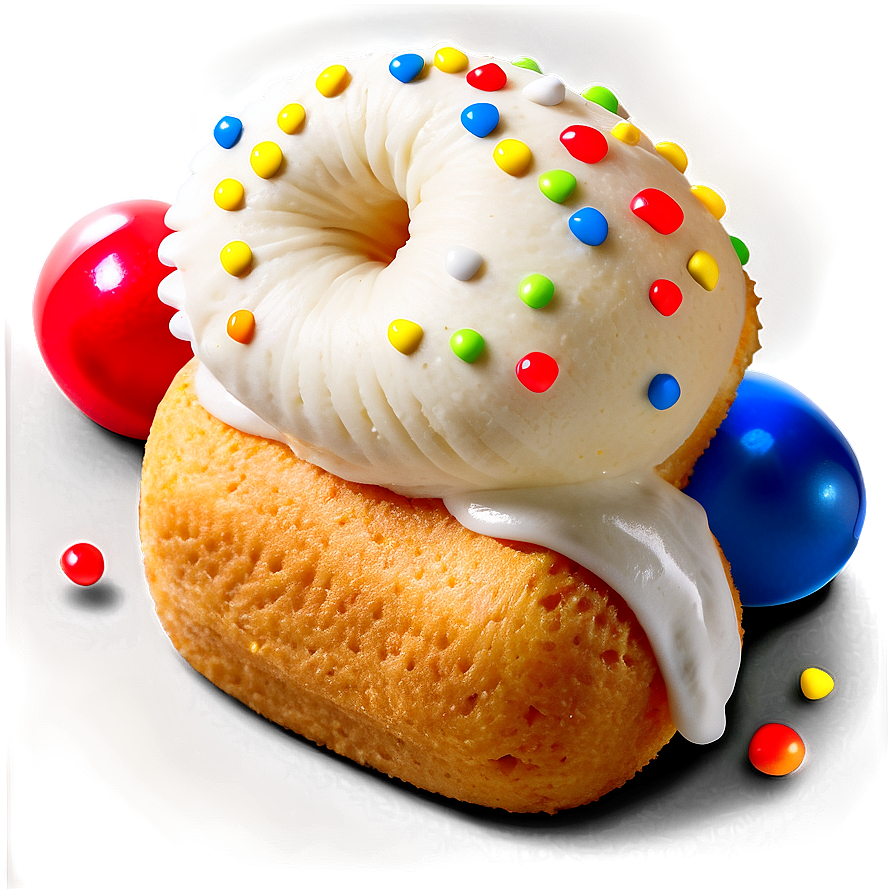 Twinkiewith Creamand Sprinkles PNG