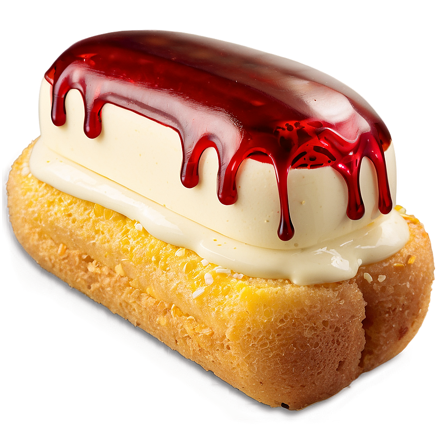 Twinkiewith Red Glazeand Cream Filling PNG