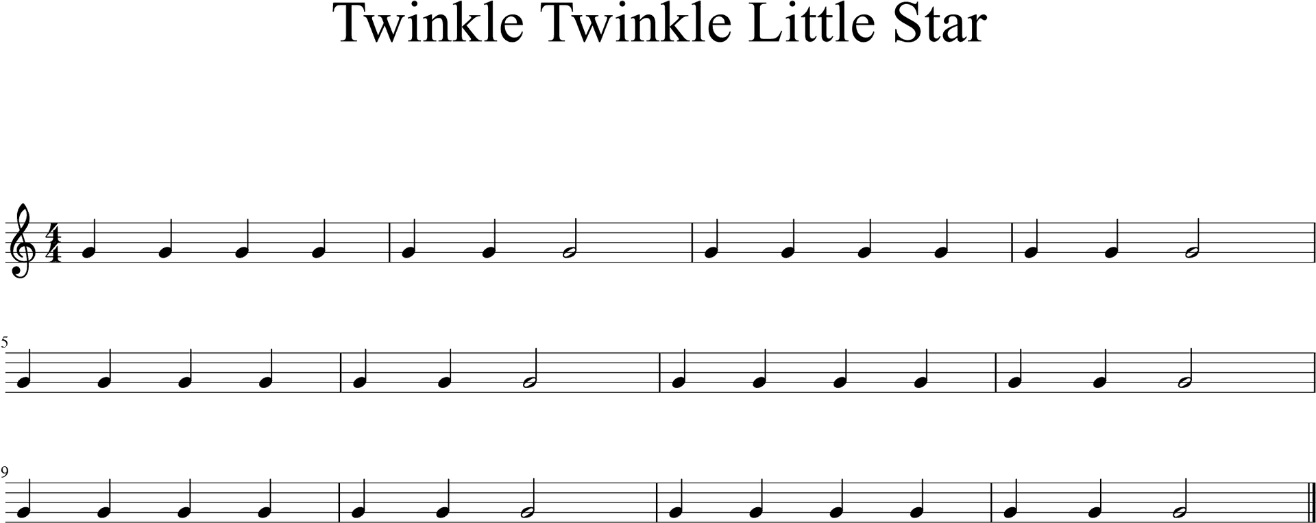 Download Twinkle Twinkle Little Star Sheet Music | Wallpapers.com