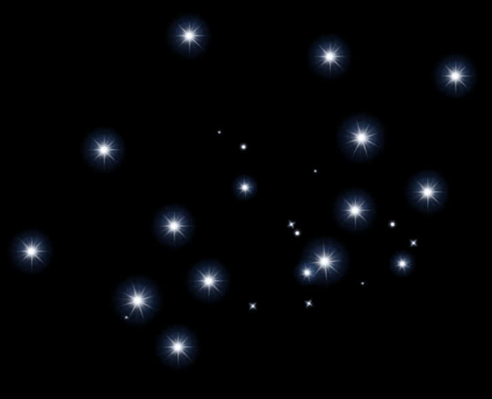 Twinkling Stars Night Sky PNG