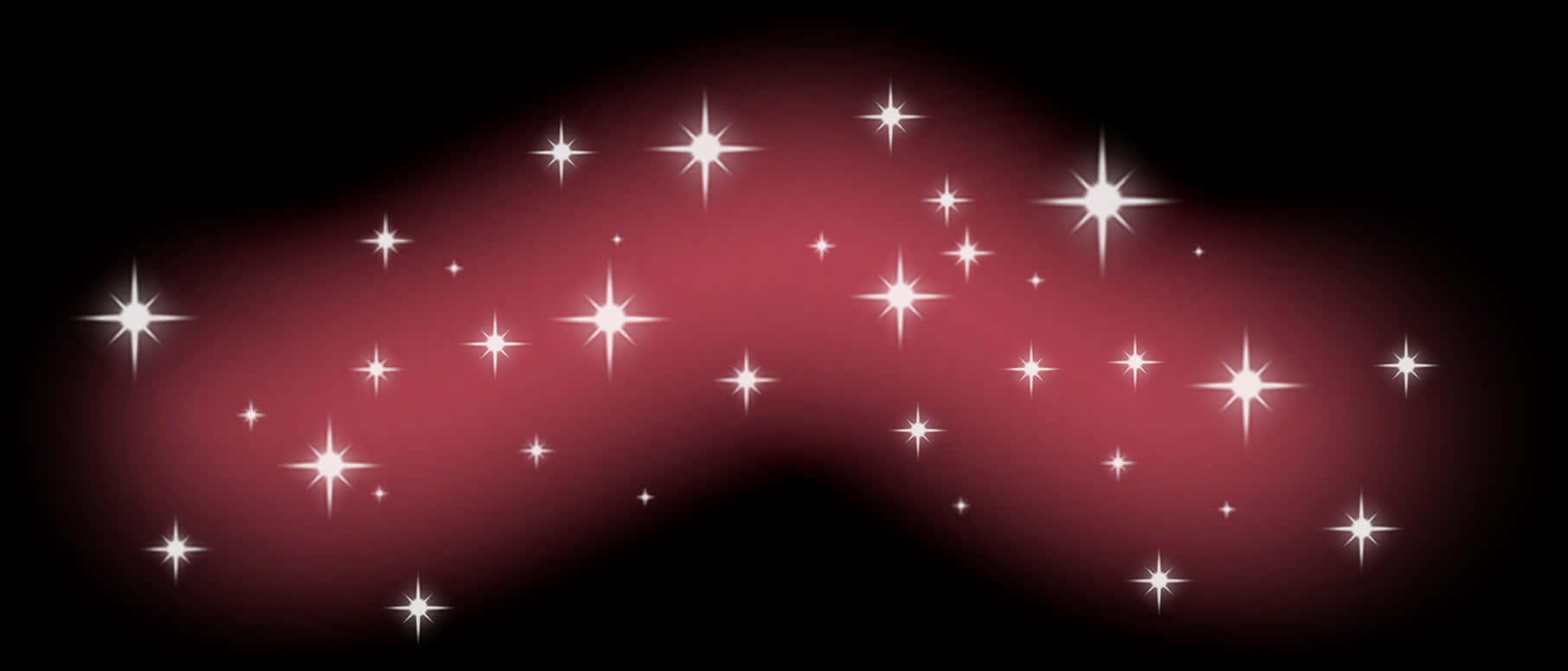 Twinkling Starson Red Gradient Background PNG