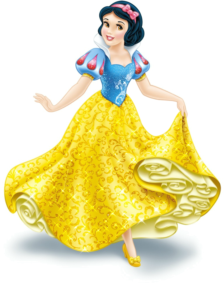 Twirling Snow White Character PNG