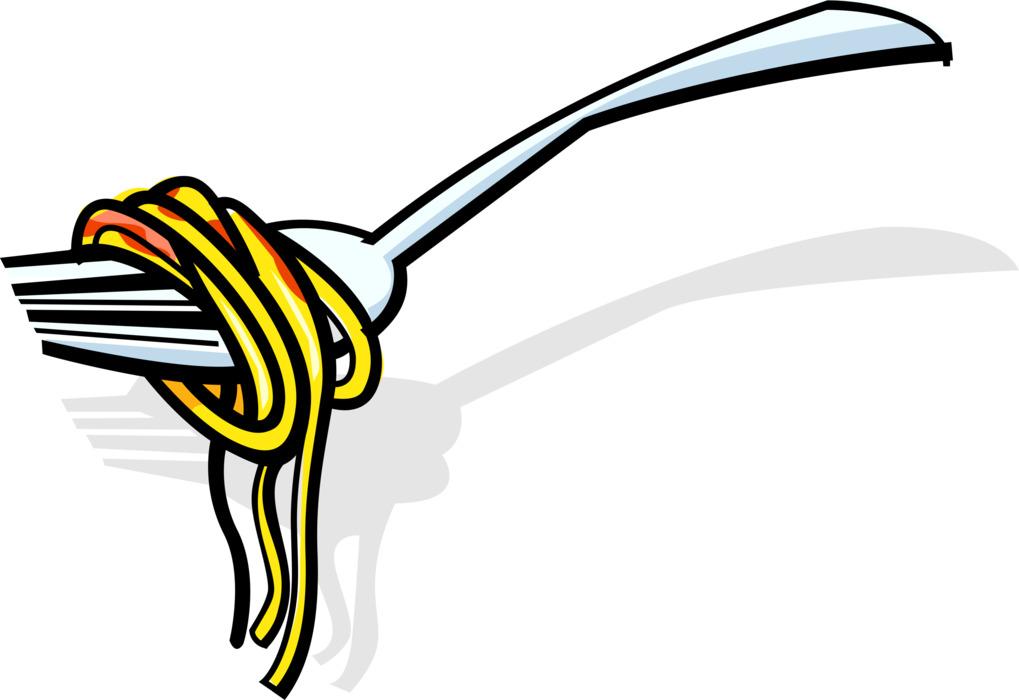 Twirling Spaghettion Fork PNG