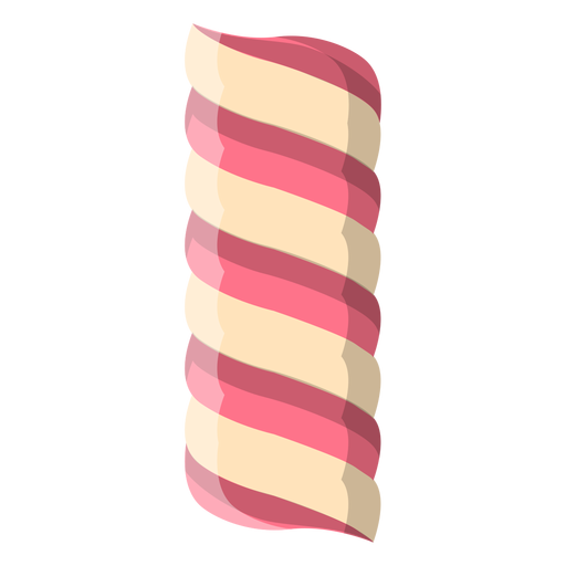 Twisted Striped Marshmallow PNG
