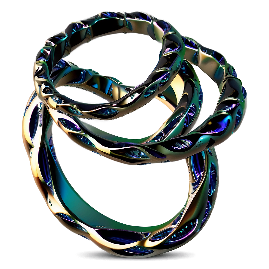 Twisted Vine Rings Png 06122024 PNG