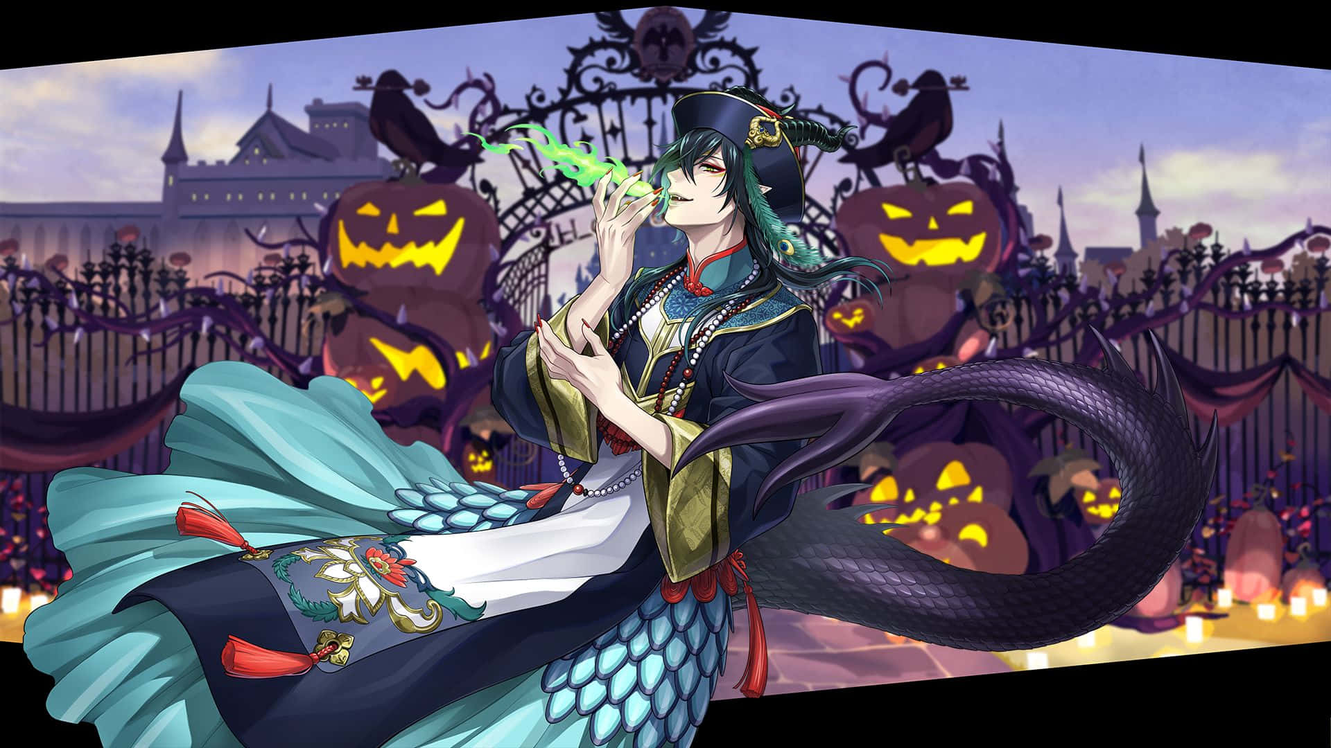 Twisted Wonderland Halloween Theme Wallpaper
