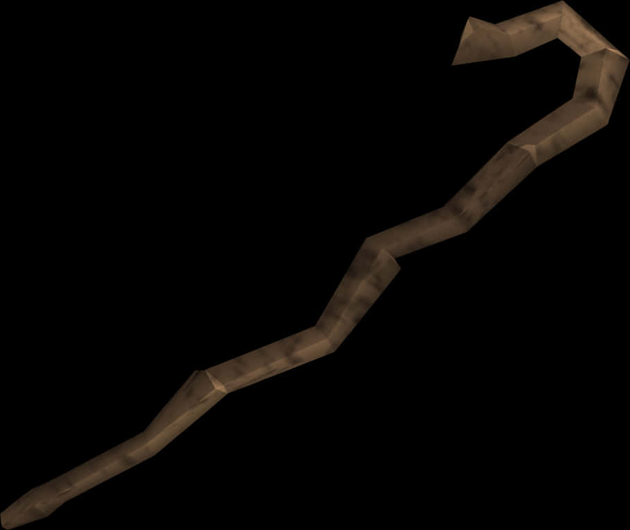 Twisted Wooden Stick Isolated PNG