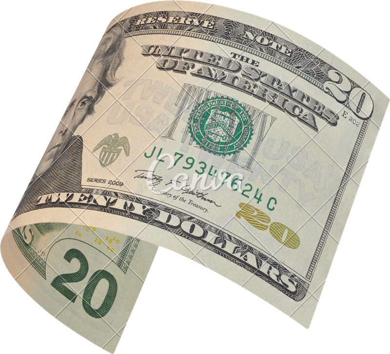 Twisted20 Dollar Bill PNG