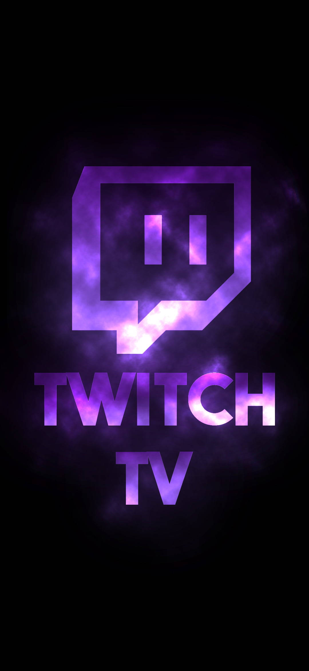 Twitch Black And Purple Phone Wallpaper