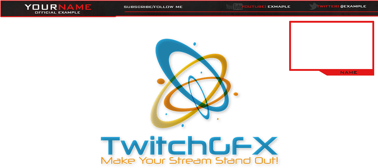 Twitch G F X_ Webcam_ Overlay_ Example PNG