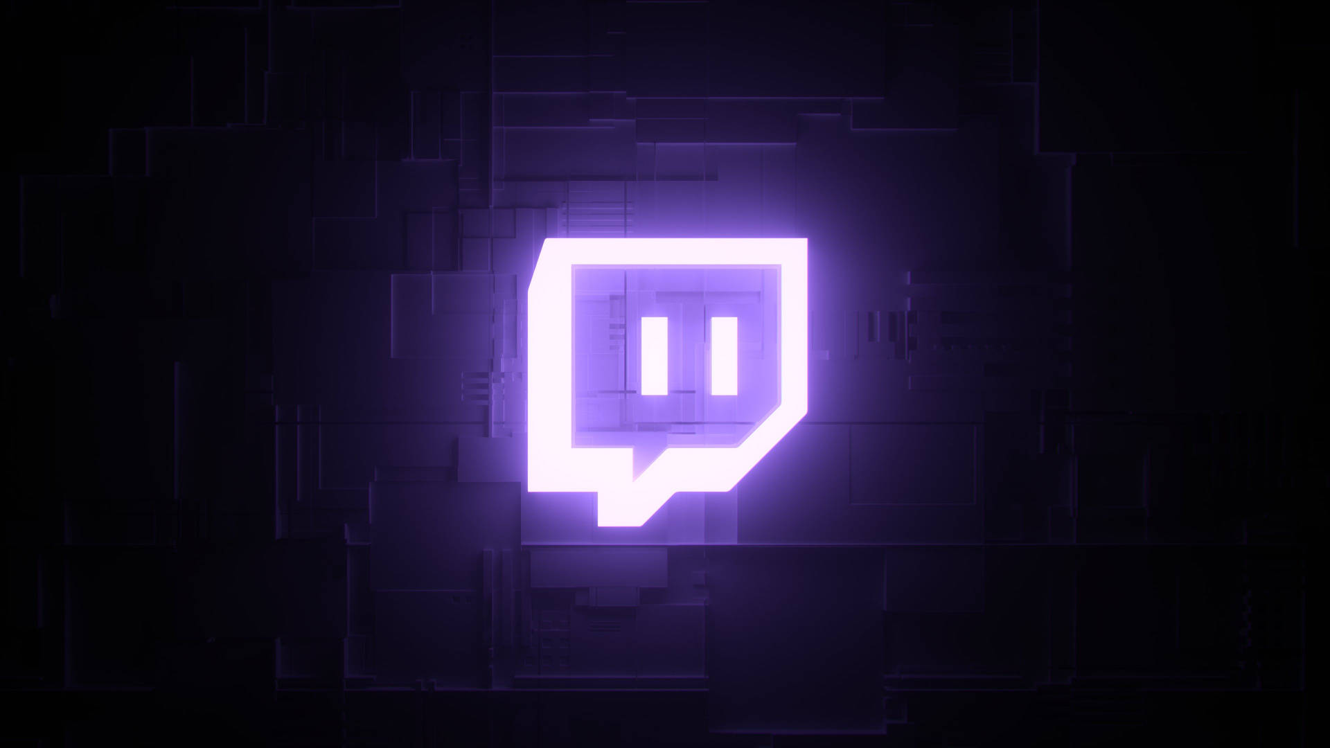 Twitch Glowing Icon Wallpaper