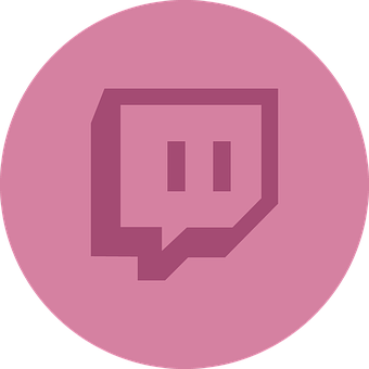Twitch Logo Pink Background PNG