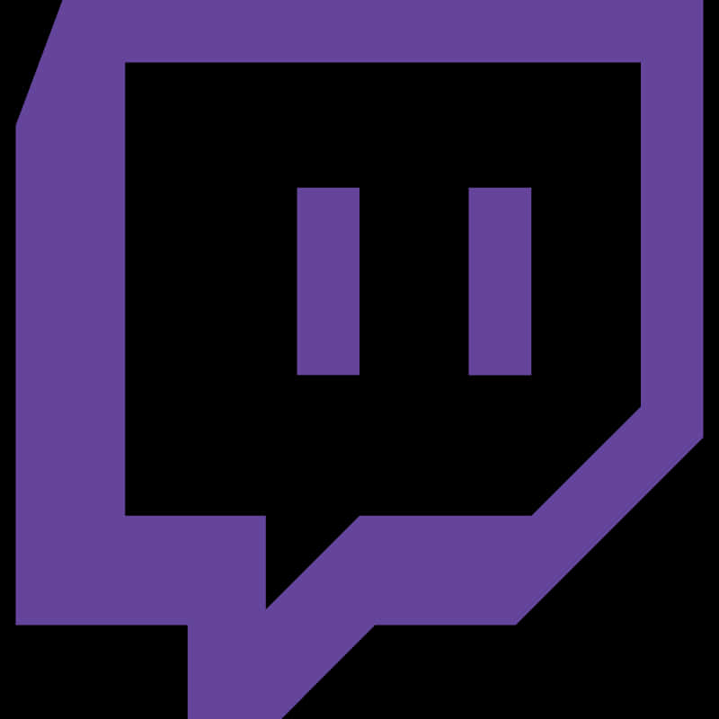 Twitch Logo Purple Background PNG