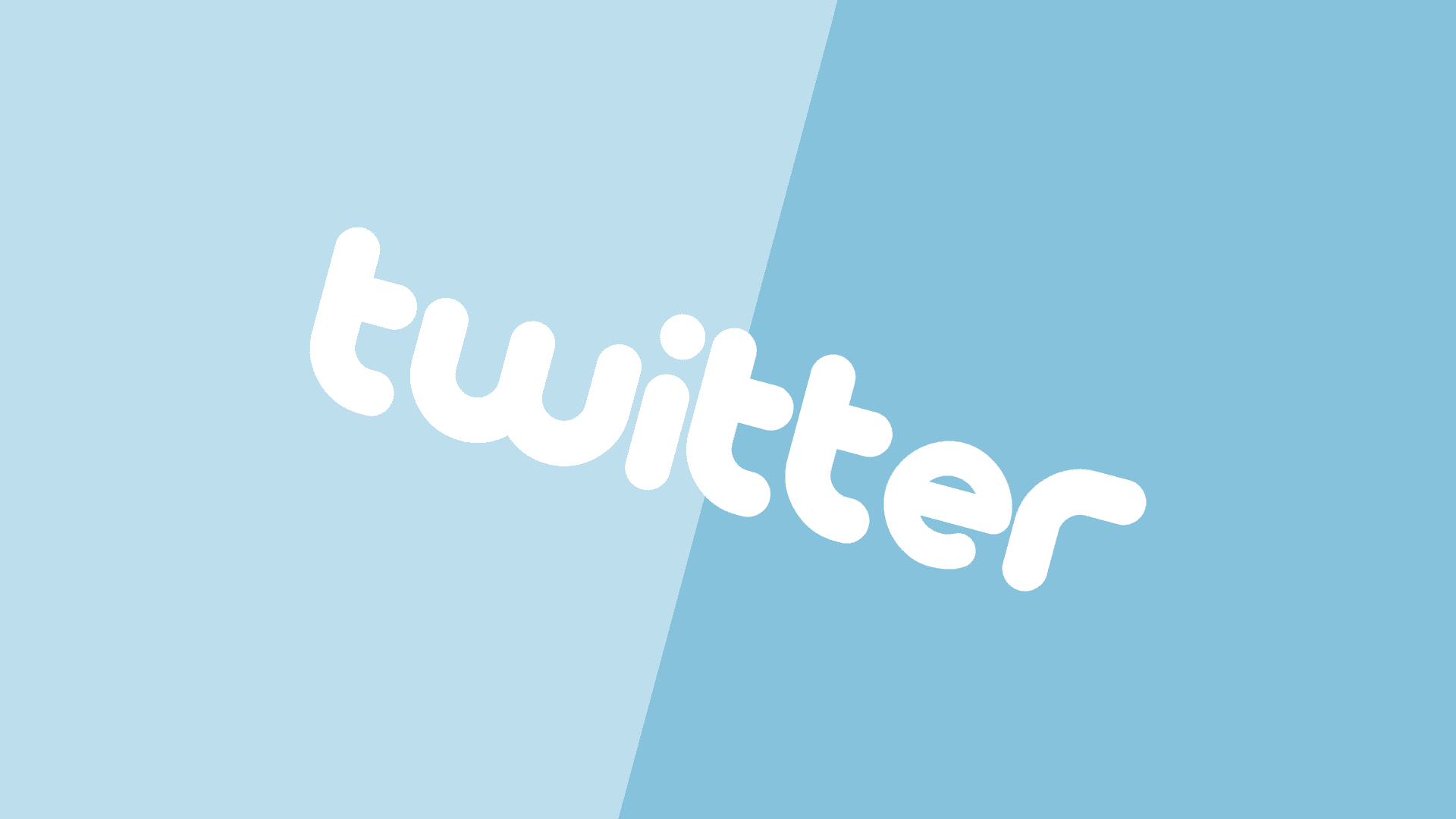 A Blue And White Twitter Logo