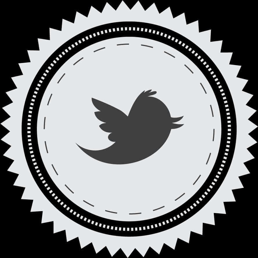 Twitter Bird Icon Seal PNG