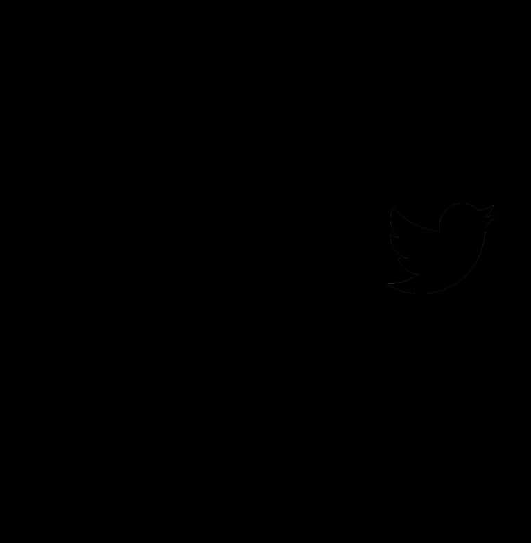 Twitter Icon Black Background PNG