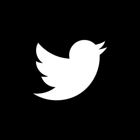 Twitter Logo Black Background PNG