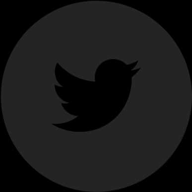 Twitter Logo Black Background PNG