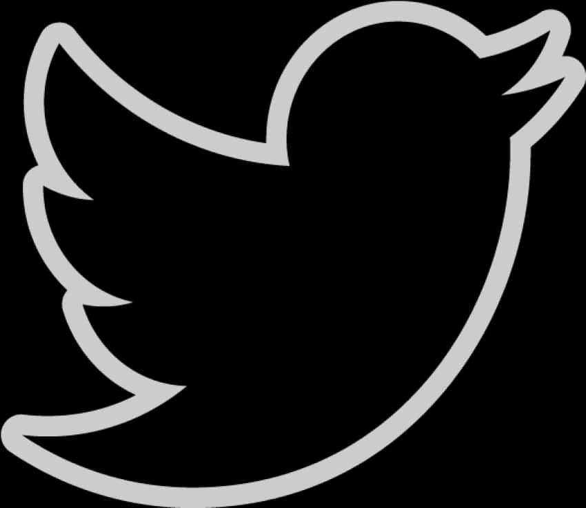 Twitter Logo Black Silhouette PNG