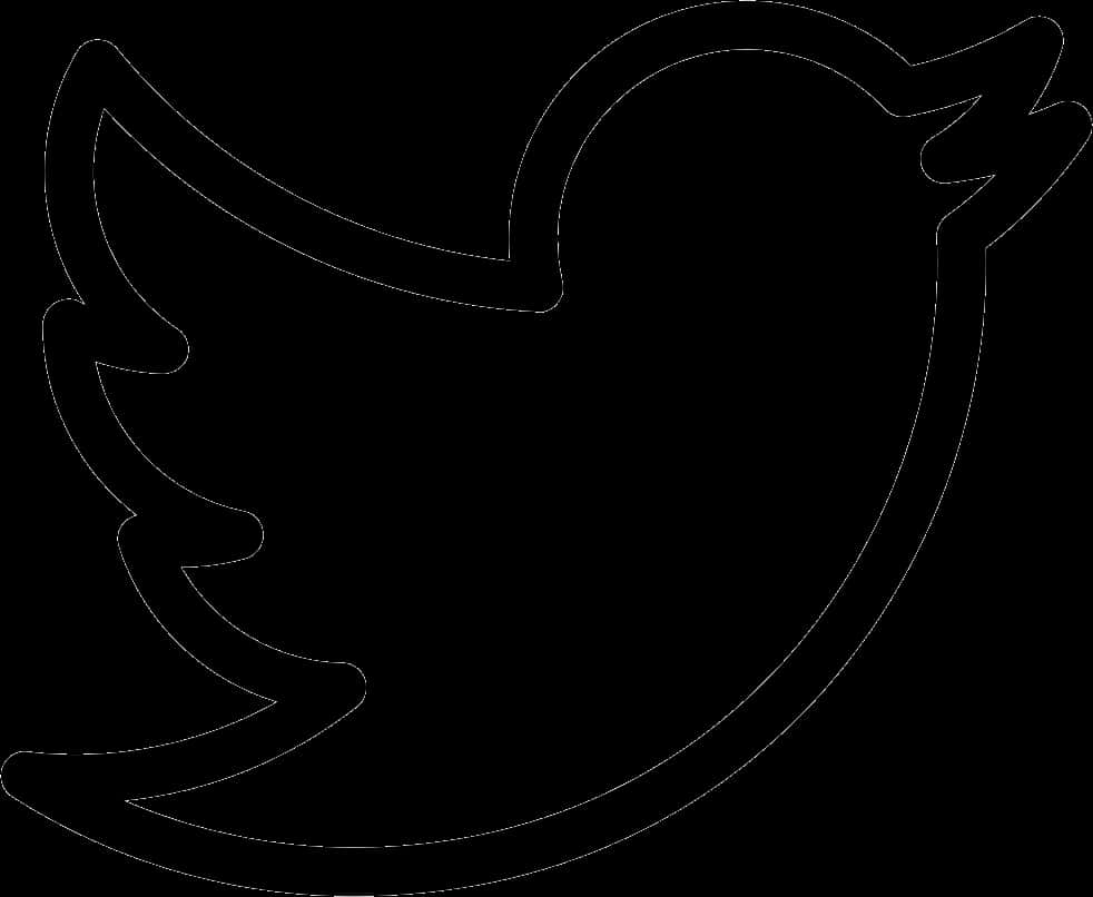 Twitter Logo Black Silhouette PNG