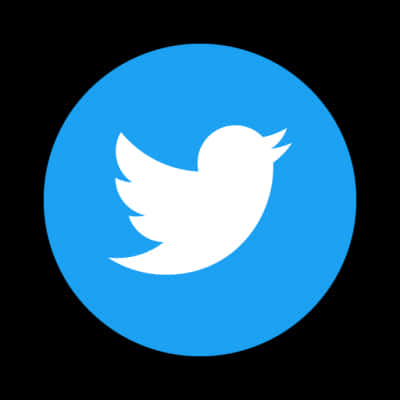 Twitter Logo Blue Background PNG