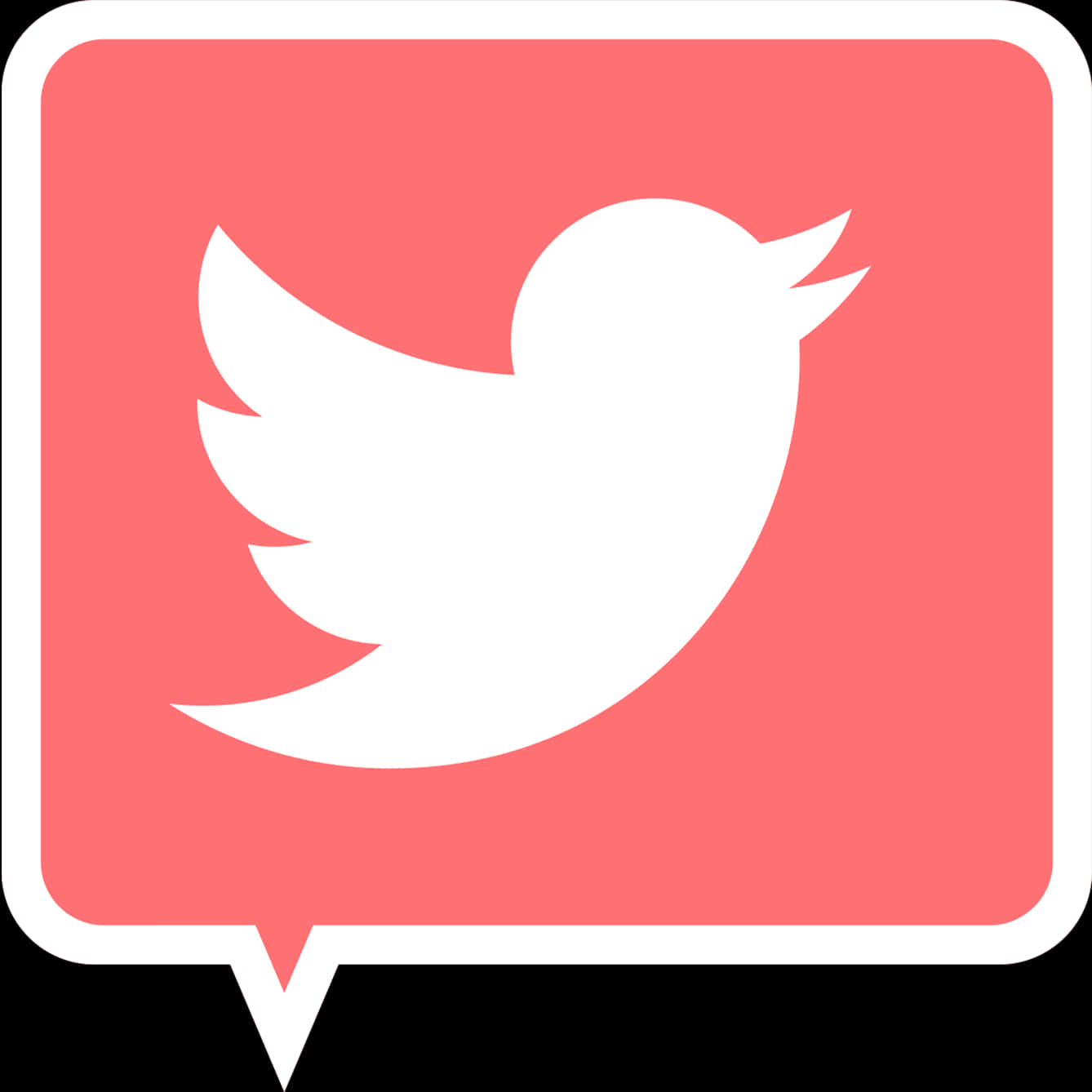 Twitter Logo Bubble Icon PNG