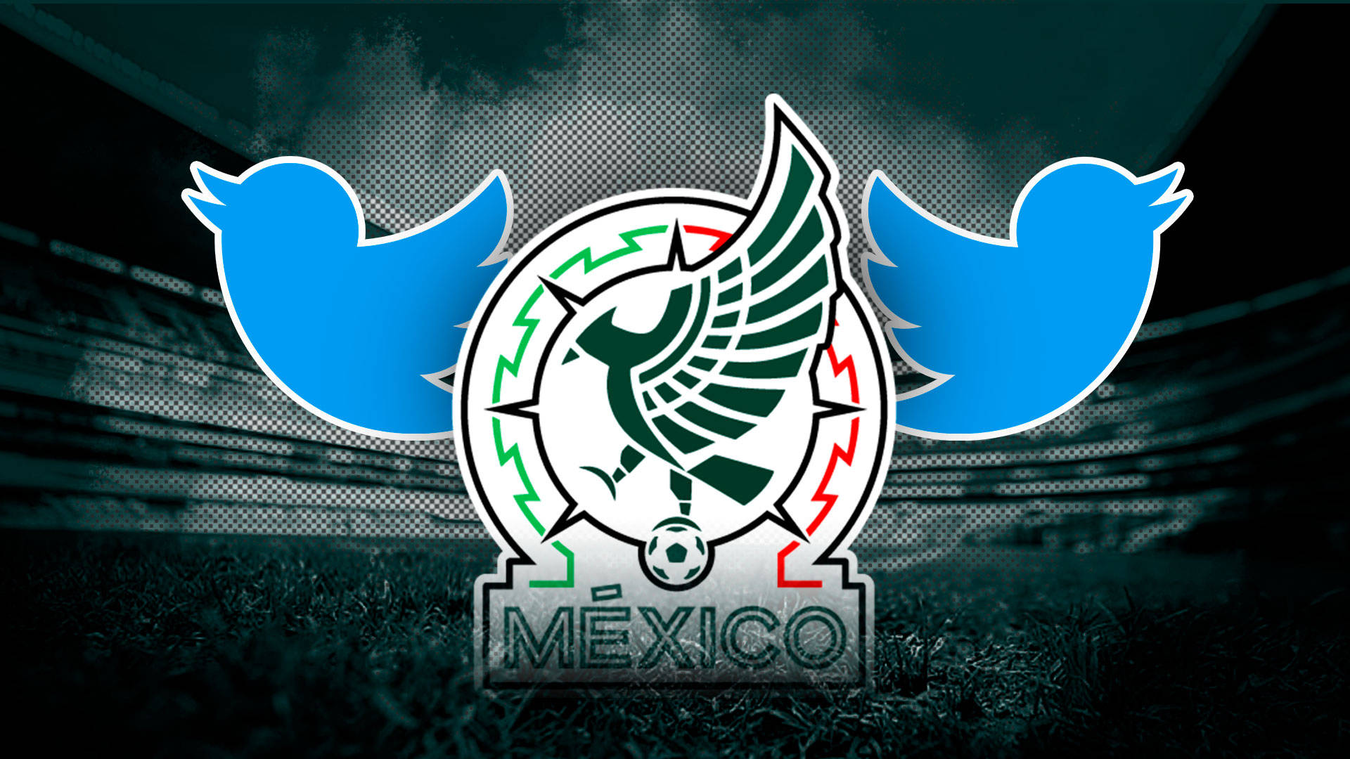 Twitter Logo Mexico National Football Team Collage Wallpaper