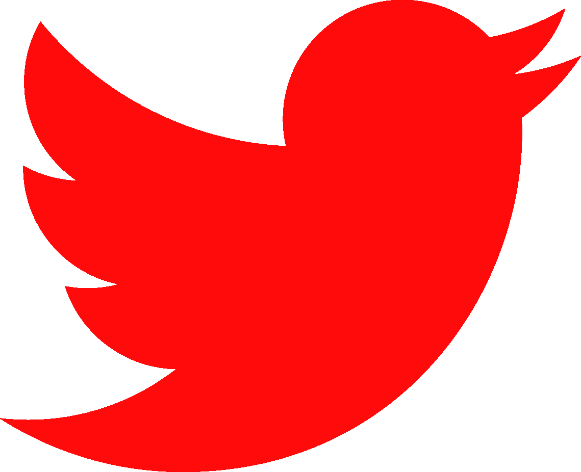 Twitter Logo Red Bird PNG