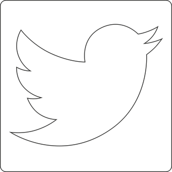 Twitter Logo Silhouette Black Background PNG