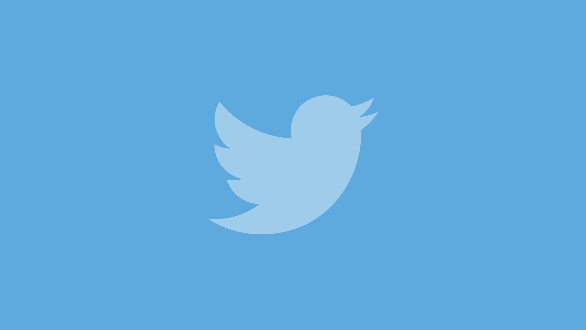 Twitter Logoon Blue Background