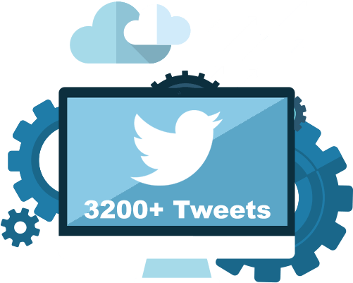 Twitter Milestone3200 Tweets PNG