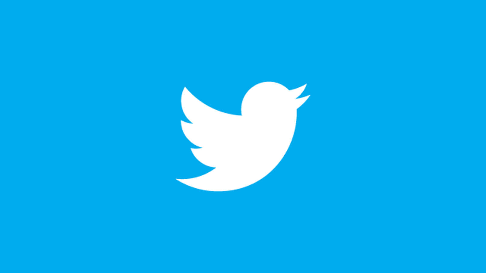 Twitter Logo On A Blue Background