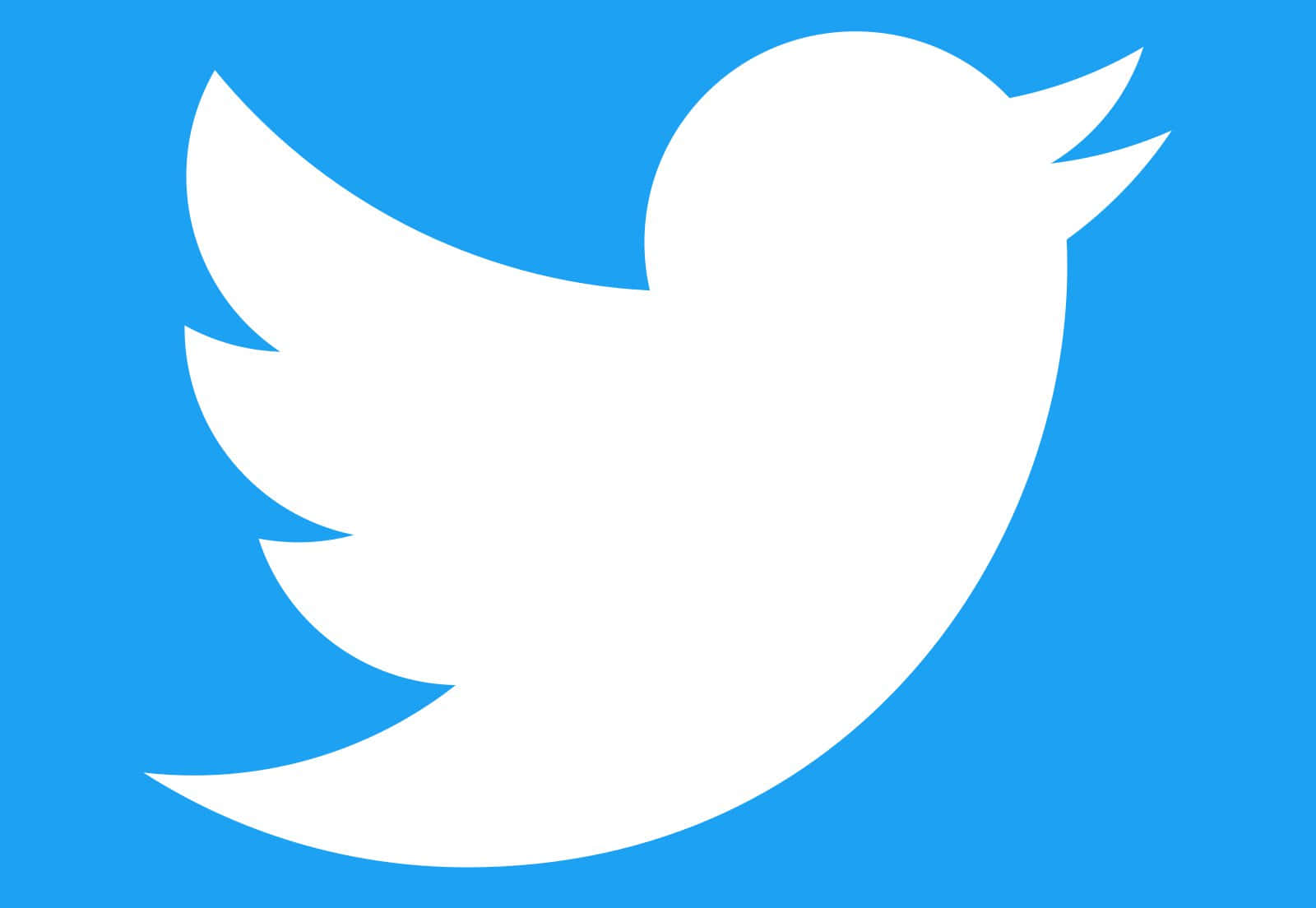 Logotipodo Twitter Em Um Fundo Azul.