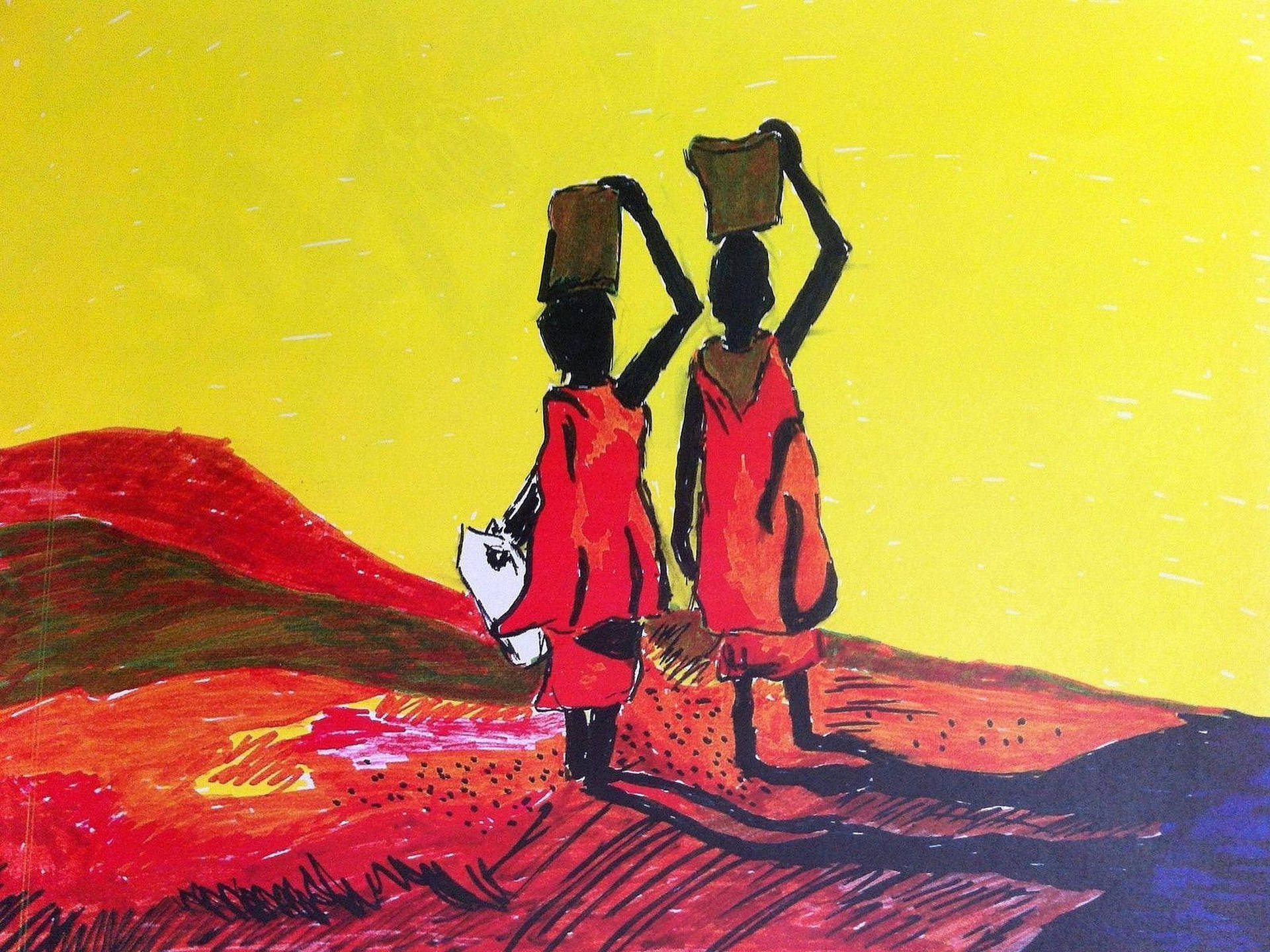 Two African Art Picture