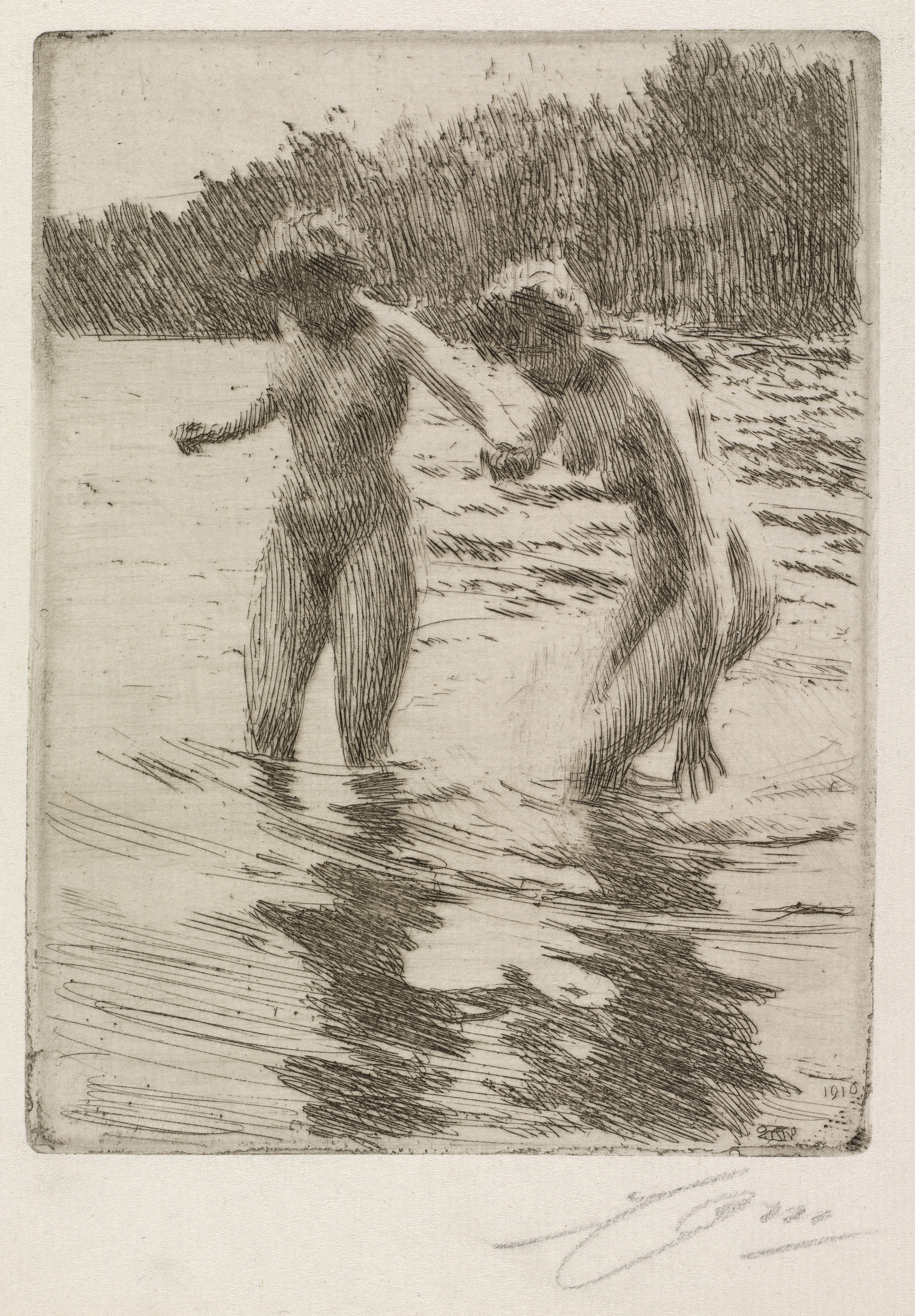 Two Bathers Wallpaper