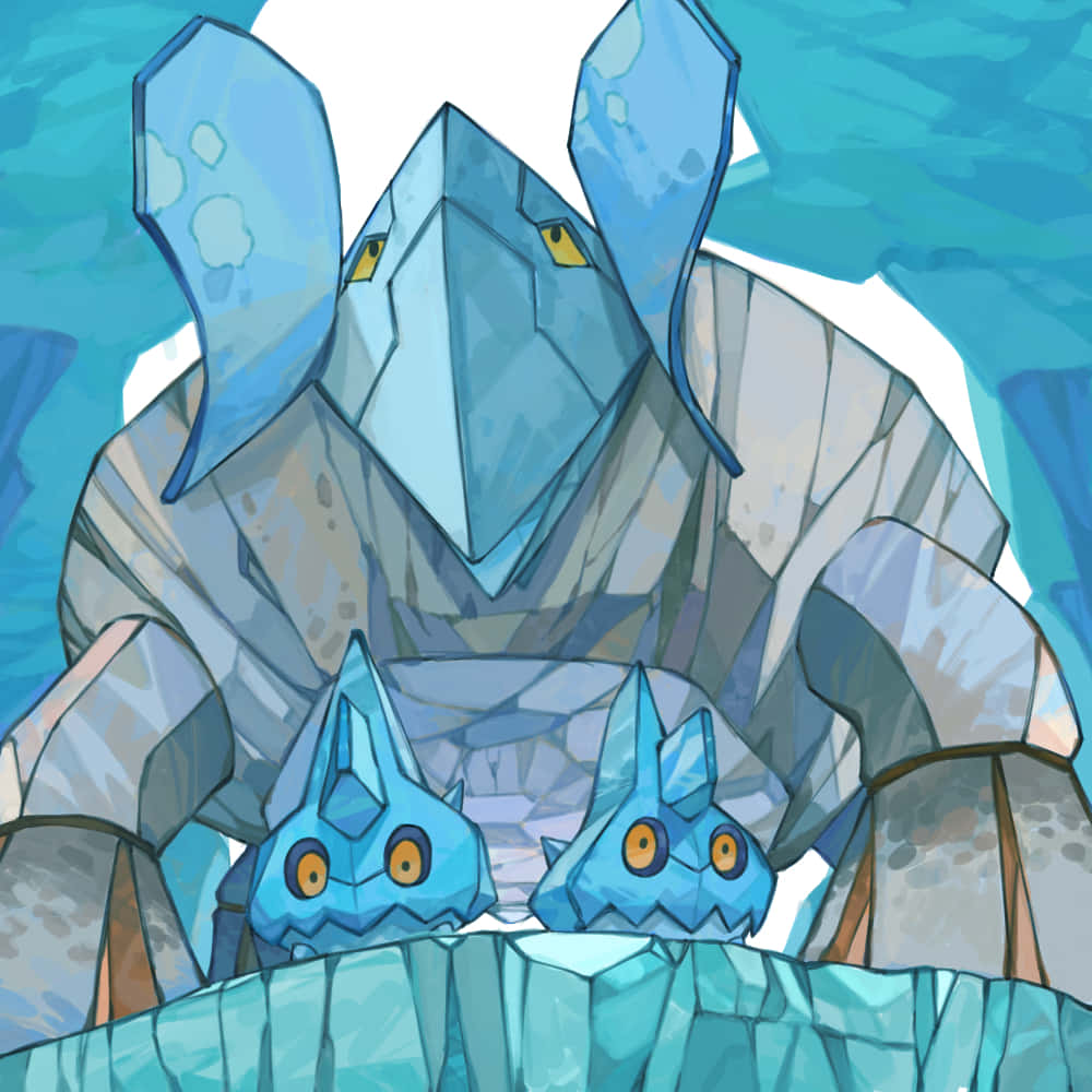 Two Bergmite Characters And Avalugg Wallpaper
