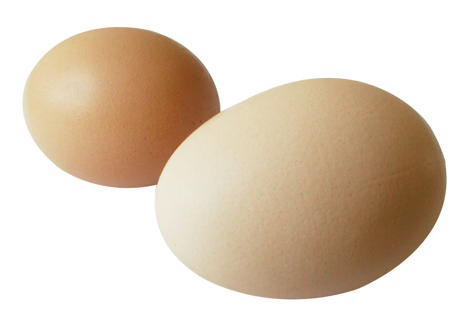 Two Brown Eggs Isolated PNG